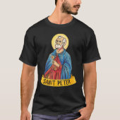 T-shirt Saint Pierre L'Apôtre Touches Au Royaume Catholiqu (Devant)
