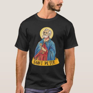 T-shirt Saint Pierre L'Apôtre Touches Au Royaume Catholiqu
