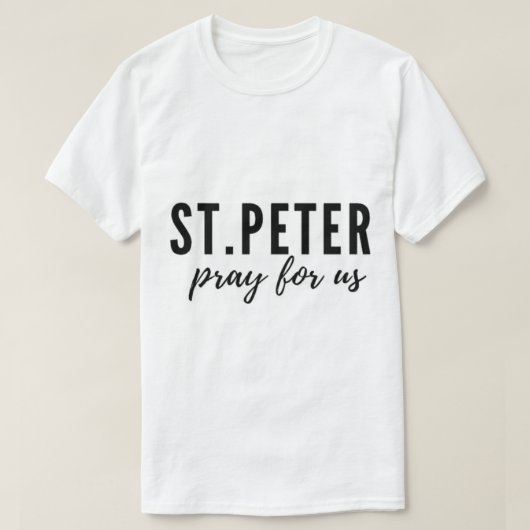 T-shirt Saint Pierre prie pour nous (Design devant)