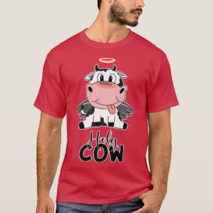 T-shirt Saint Pun de vache Cute Kawaii Manga Cattle Hein F