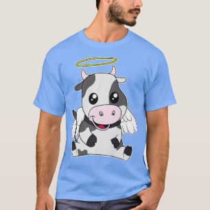 T-shirt Saint Pun de vache mignonne Manga Kawaii Cattle He
