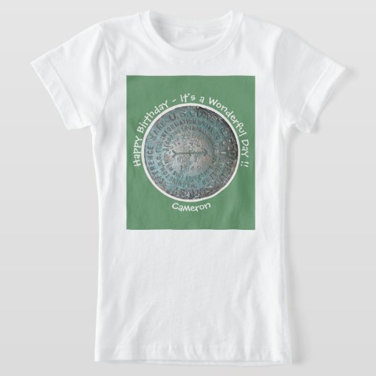 T-Shirt Saint Regis Mountain USGS Points de référence (Poser)