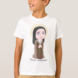 T-shirt Saint Therese de catholique mignon de Lisieux