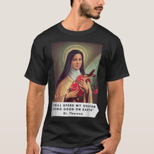T-shirt Saint Thérèse de Lisieux Saint Thérèse de l'Enfant (Devant)