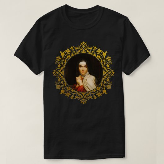 T-shirt Saint Thérèse de Patroness catholique Avila (Design devant)