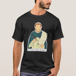 T-shirt Saint Thomas d'Aquin Patron des Étudiants Catholiq