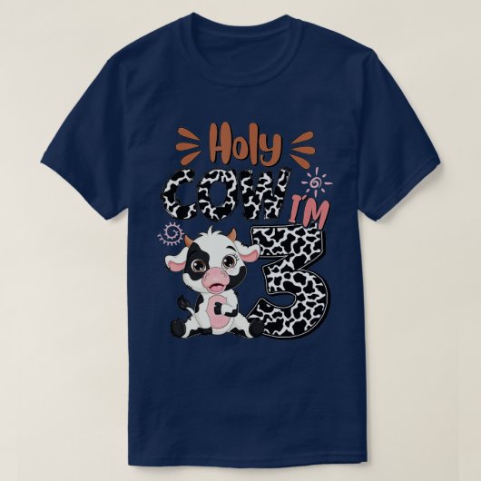 T-shirt Saint Vache J'ai 3 Anniversaire Garçon 3e Vache An (Design devant)