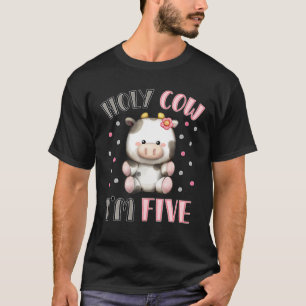 T-shirt Saint Vache Je suis cinq mignonnes animaux de ferm