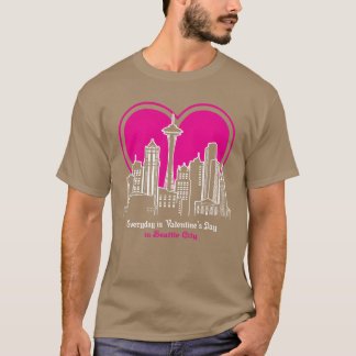 T-shirt Saint-Valentin à Seattle amis de la ville