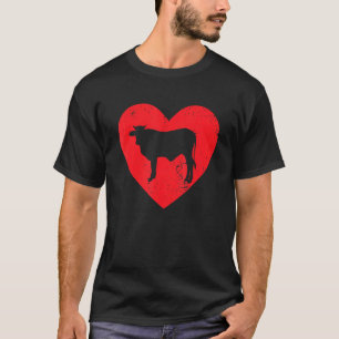 T-shirt Saint-Valentin agriculteur de vaches pour hommes f