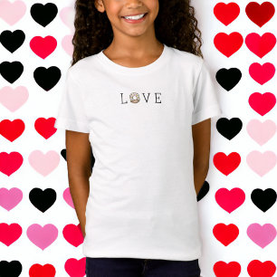 T-Shirt Saint-Valentin Amour Blanc Frosted Donut Sprinkles