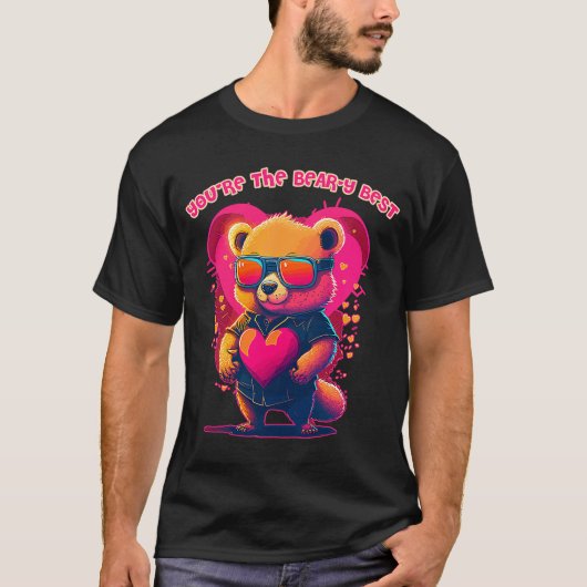 T-shirt Saint Valentin Amour de l'ours Vous êtes l'ours et (Devant)