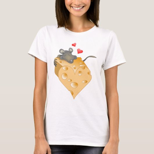 T-shirt Saint-Valentin au fromage (Devant)