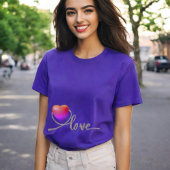 T-shirt Saint Valentin avec oiseau canari