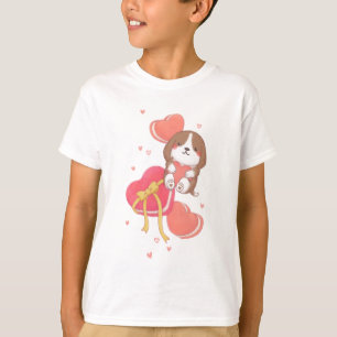 T-shirt Saint Valentin : Beagle & Macarons