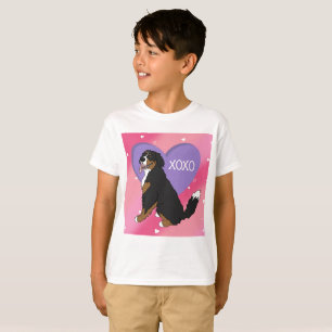 T-shirt Saint Valentin bernois de chien de montagne