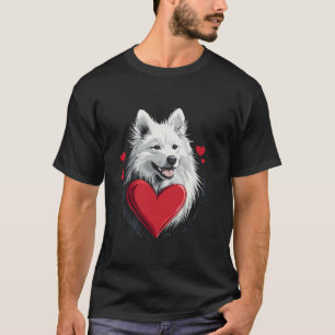 T-shirt Saint Valentin Chien Samoyed Valentine