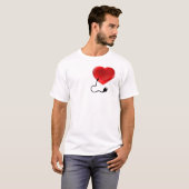 T-shirt Saint Valentin Coeur Socket Plug Paire Aimer Cadea (Devant entier)