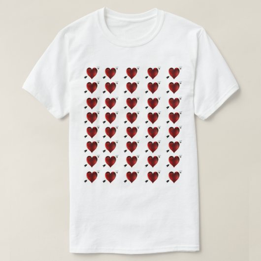 T-shirt Saint-Valentin Coeurs (Design devant)