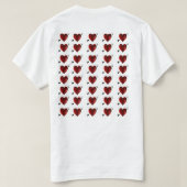 T-shirt Saint-Valentin Coeurs (Design dos)