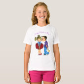 T-Shirt Saint-Valentin Couple Mignon (Devant entier)