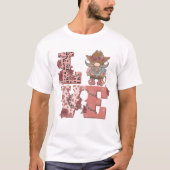 T-shirt Saint Valentin Cowboy Gnome (Devant)