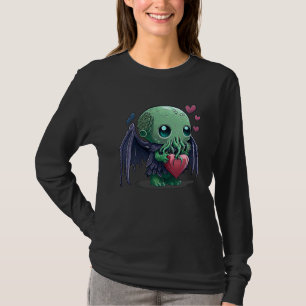 T-shirt Saint-Valentin Cthulhu Mignon Unique