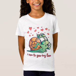 T-Shirt Saint-Valentin de l'escargot drôle courant