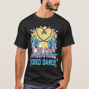 T-shirt Saint Valentin Dire V Est Pour Jeux Vidéos Jeu