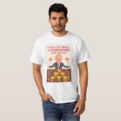 T-shirt Saint-Valentin drôle de mur de Donald Trump (Devant entier)