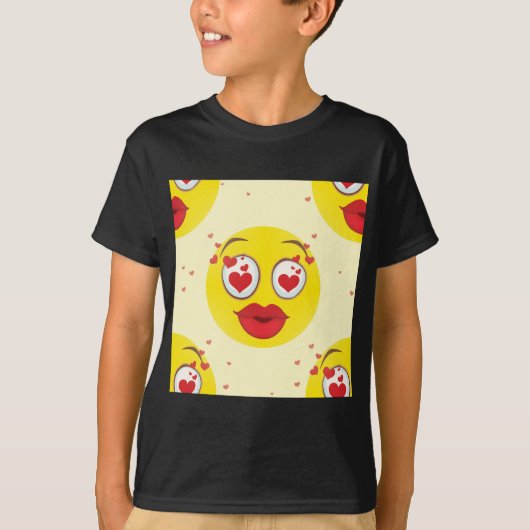 T-shirt Saint Valentin Emoji (Devant)