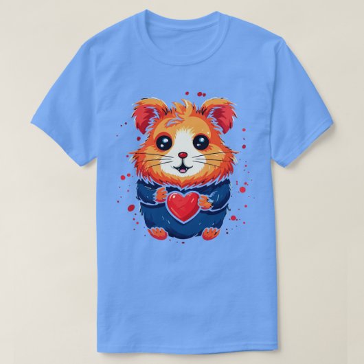 T-shirt Saint Valentin Hamster (Design devant)