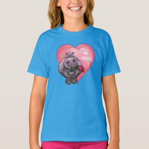 T-shirt Saint-Valentin Hippopotame