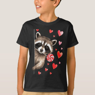 T-shirt Saint-Valentin humour sarcastique de raton laveur