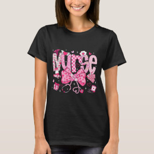 T-shirt Saint-Valentin infirmière cœur stéthoscope ER ICU
