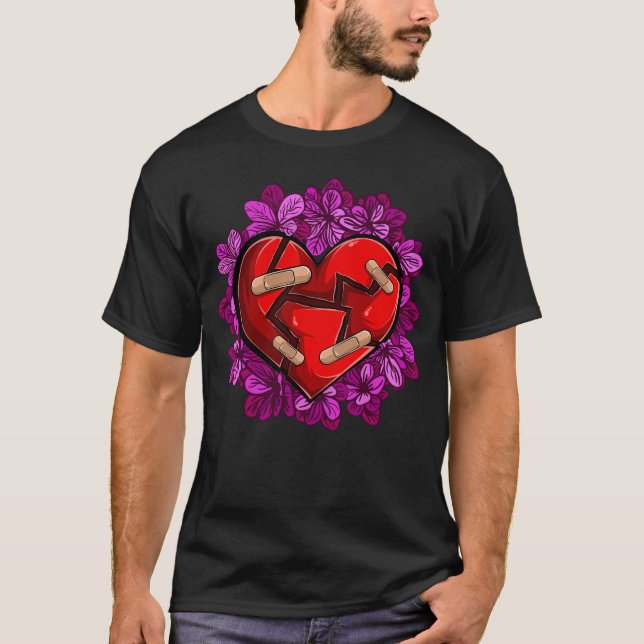 T-shirt Saint-Valentin : La triste rupture des femmes (Devant)