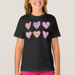 T-shirt Saint-Valentin : Les coeurs encourageants