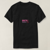 T-shirt Saint Valentin Math Enseignant Design avec Coeurs (Design devant)