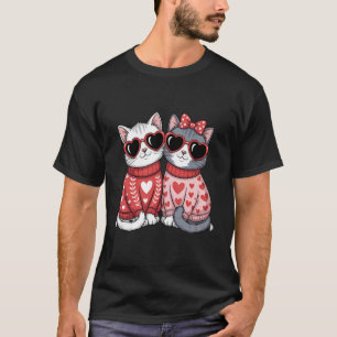 T-shirt Saint-Valentin Mignon Amoureux de Chat de la Saint
