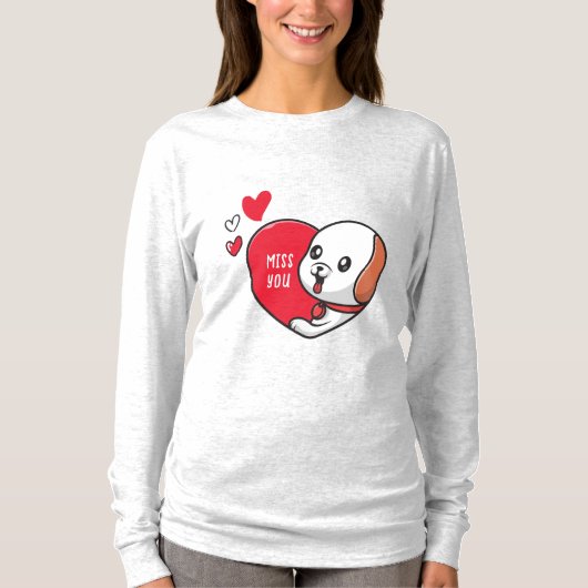 T-shirt Saint Valentin, Mlle vous (Devant)