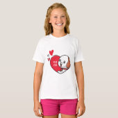 T-shirt Saint Valentin, Mlle vous (Devant entier)