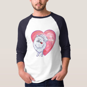 T-shirt Saint Valentin Poméranie Blanche