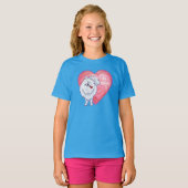 T-shirt Saint Valentin Poméranie Blanche (Devant entier)