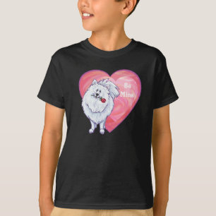 T-shirt Saint Valentin Poméranie Blanche