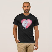 T-shirt Saint Valentin Poméranie Blanche (Devant entier)