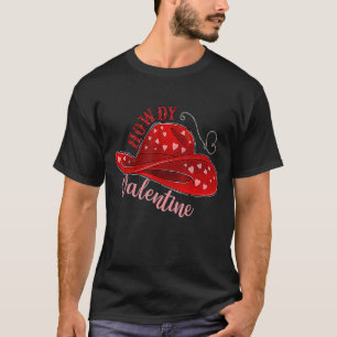 T-shirt Saint Valentin Rétro Howdy Valentine Xoxo Western