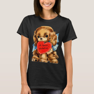 T-shirt Saint-Valentin Rétro Vintage Chien Toutou Saint-Va