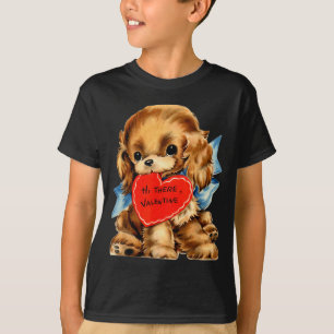 T-shirt Saint-Valentin Rétro Vintage Chien Toutou Saint-Va