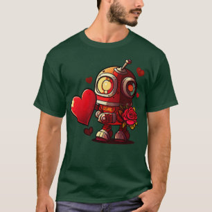 T-shirt Saint Valentin robots amour