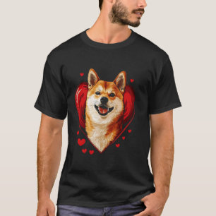 T-shirt Saint-Valentin Shiba Inu Saint-Valentin
